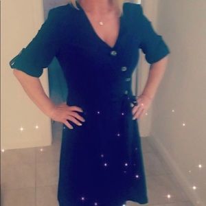 Blue bottom down dress